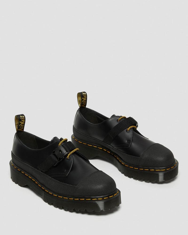 Dr Martens 1461 Made In England Bex Tech Smooth Leren Oxford Schoenen Heren Zwart | NL 221MQZ